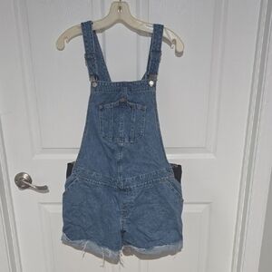 Old Navy Maternity Denim Overalls with Pockets Size M